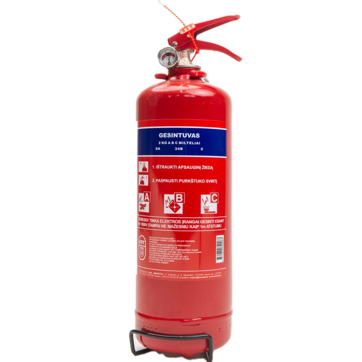 REINOLDMAX automobilinis miltelinis gesintuvas 2 kg