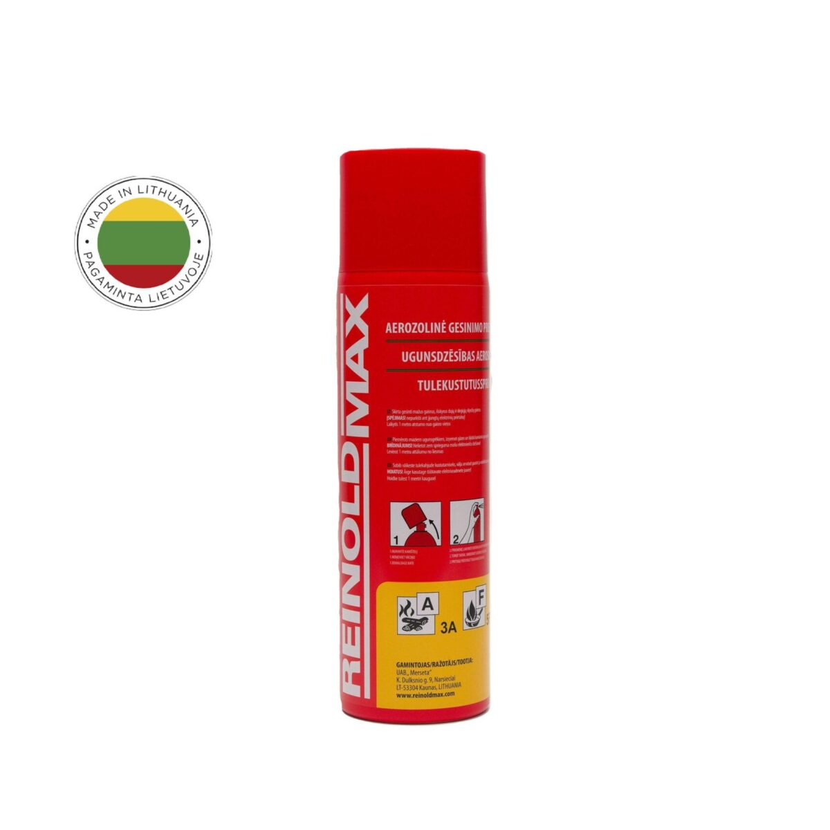 REINOLDMAX aerozolinė gesinimo priemonė 500 ml