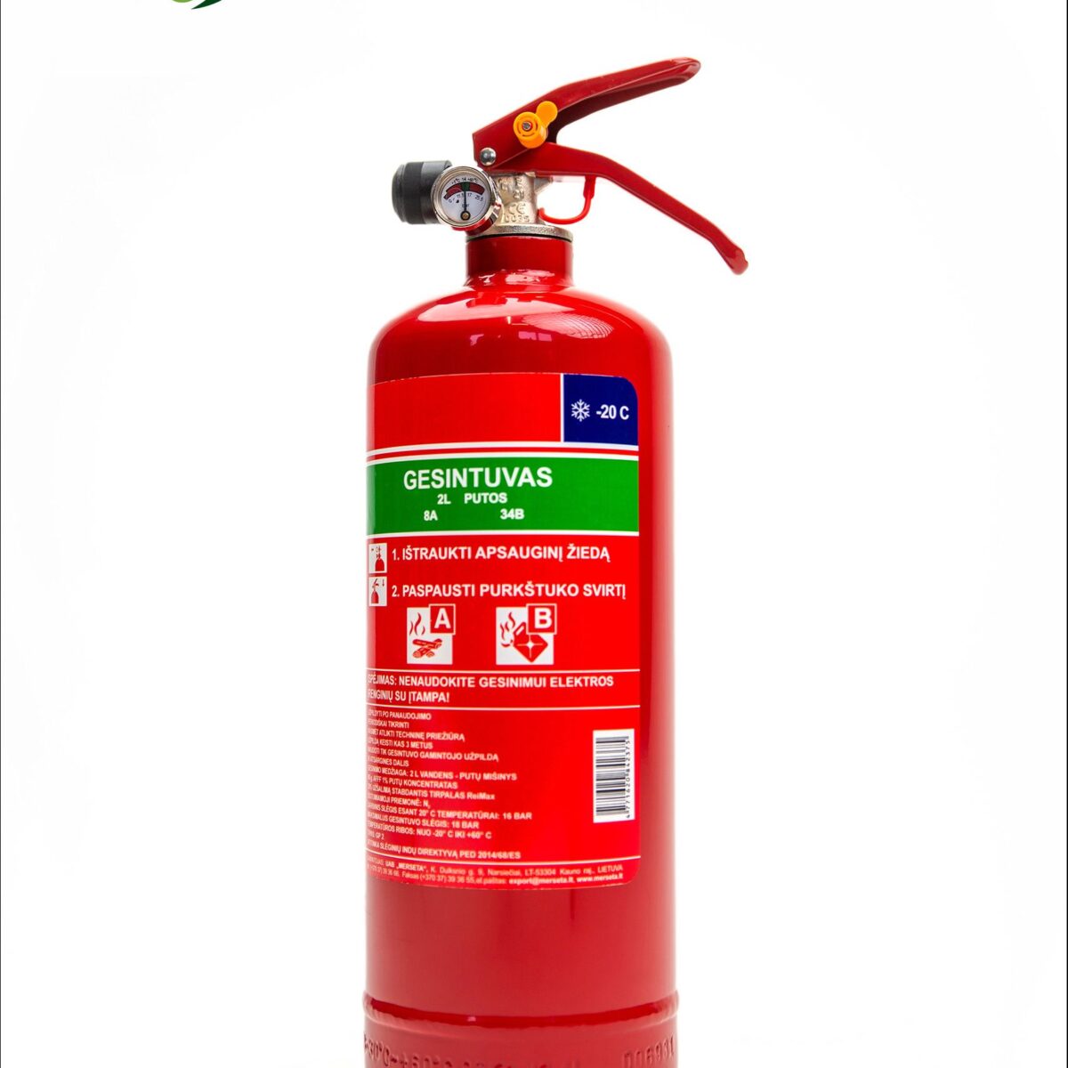 REINOLDMAX vandens putų gesintuvas 2 l (PFAS_free)