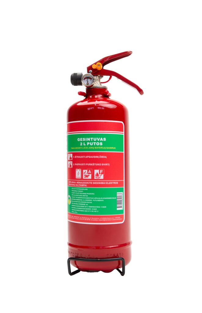 REINOLDMAX vandens putų gesintuvas 2 l ( F klasei)