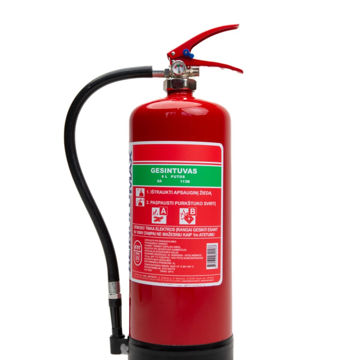 REINOLDMAX vandens putų gesintuvas 6 l (PFAS_free)